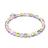 Purple Rain | Silver | Galaxy Glass Bead Bracelet